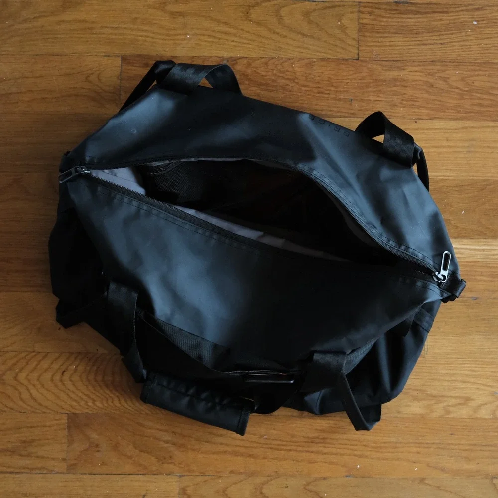 Briggs & Riley Duffle Bag Black Ballistic Nylon Water Resistant Large Travel Bag